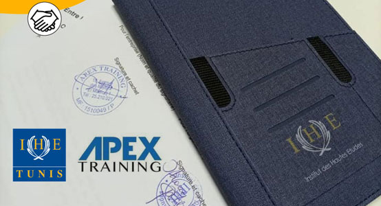 IHET - Signature de convention de partenariat avec APEX Training